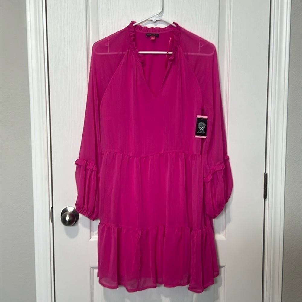 Vince Camuto Pink Tiered Ruffled Sundress. Small NWT - Picture 6 of 11